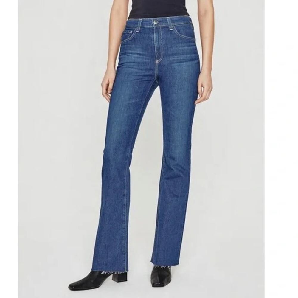 AG Adriano Goldschmied Alexxis Boot High Rise Vintage Fit Denim 27 Raw Hem